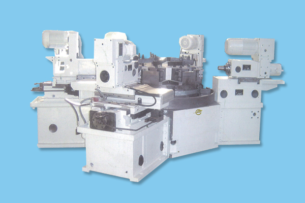 數控六工位回(hui)轉工作台組合機(ji)床